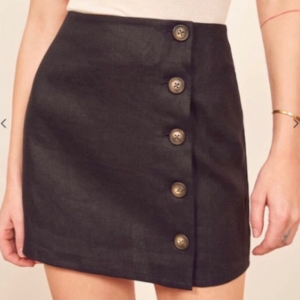 Reformation Candella linen mini skirt size 6.